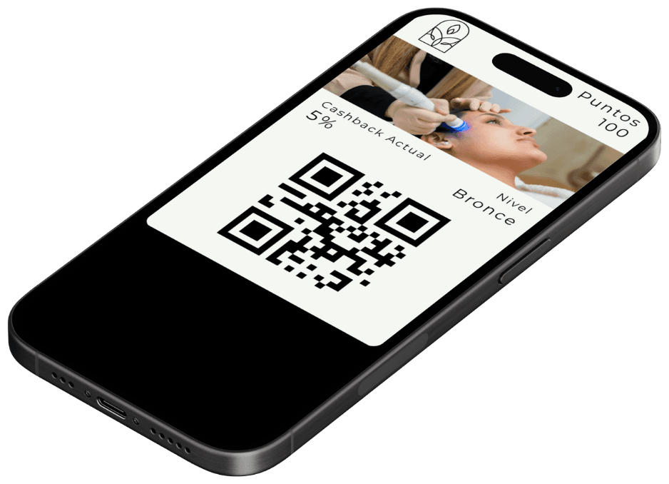 Pase de DePilon mostrado en un celular, con cashback, nivel y código QR
